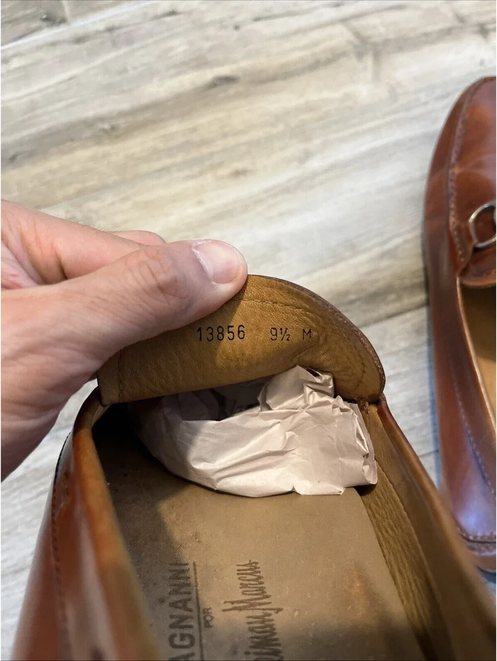 MAGNANNI MENS HORSEBIT LOAFERS CHILI BROWN SIZE 9.5M GOOD COND!